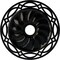 Ekena Millwork Loera Ceiling Medallion (Fits Canopies up to 6 1/4"), 26 5/8"OD x 4 1/2"ID x 1 3/8"P, Black Pearl CM26LOBPS - alternate 1